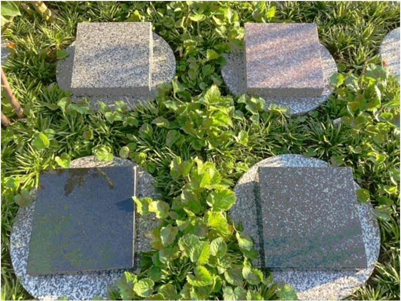 樹木葬墓聖観音の主な石板、2.5～3万円　※完売