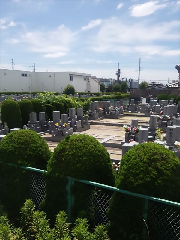 枚方招提墓地　一般墓所風景