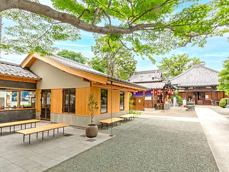 境内の緑や紅葉を楽しめる寺カフェ「沙羅茶房」