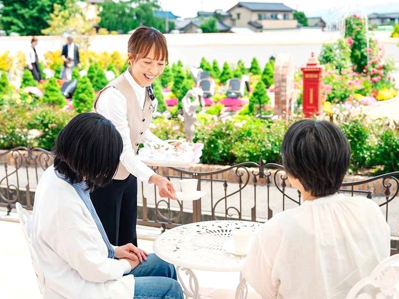 ゆっくりとくつろげるテラス